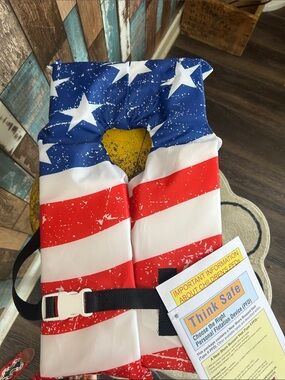 American flag youth life jacket New